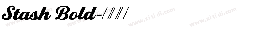 Stash Bold字体转换
